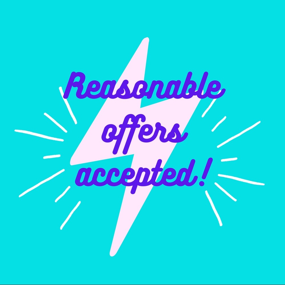 Reasonable offers accepted